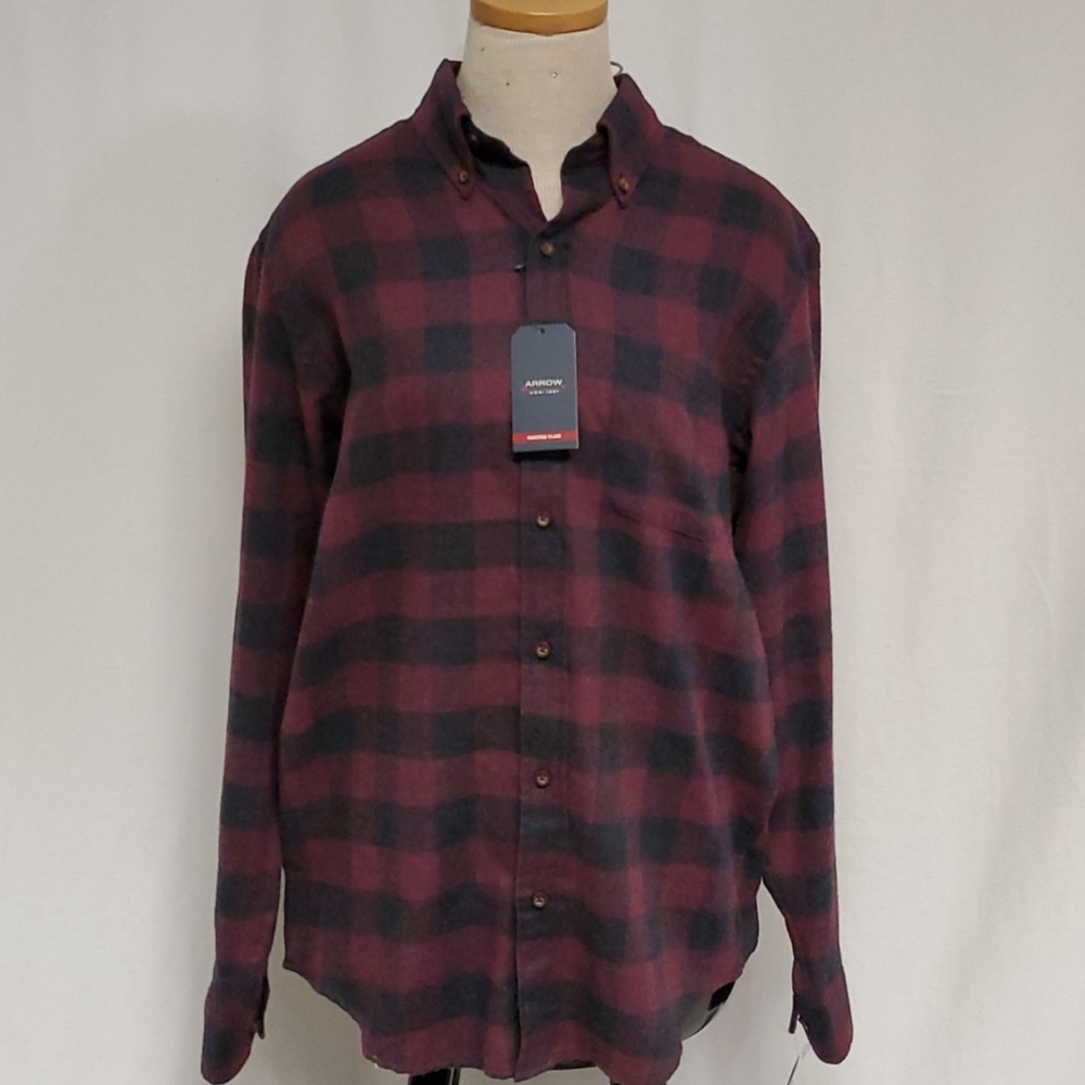 Arrow Hunting Plaid Fannel Button up.